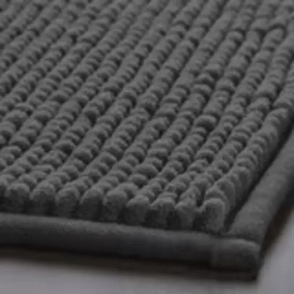 IKEA TOFTBO Anthracite Bath Mat Plush Comfort Meets Quick-Dry Practicality